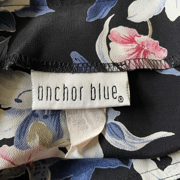 Anchor Blue Y2K Wrap Mini Skirt Sz 3 Floral Print - Picture 5 of 8